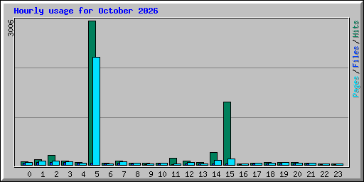 Hourly usage for October 2026